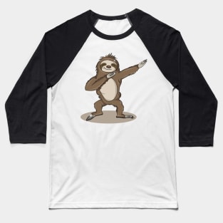 'Dabbing Dancing Sloth' Funny Dabbing Animal Gift Baseball T-Shirt